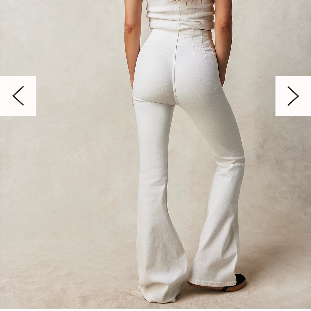 We The Free white flare denim